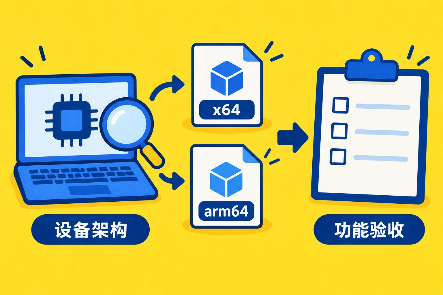 客户端安装包的 x64 与 arm64 怎么选?新电脑上手核对